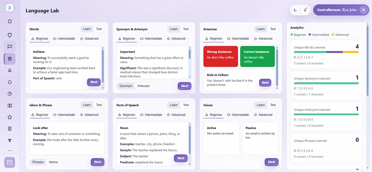 InterviewX language lab
